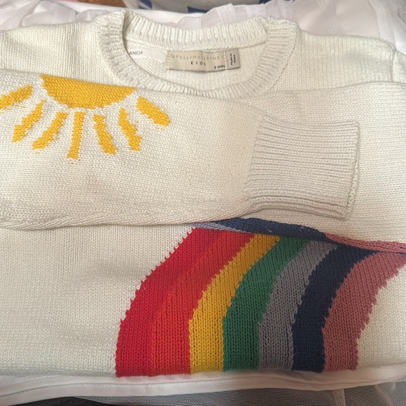 Stella McCartney Girl Rainbow Sweater Size 6 - Picture 2 of 6